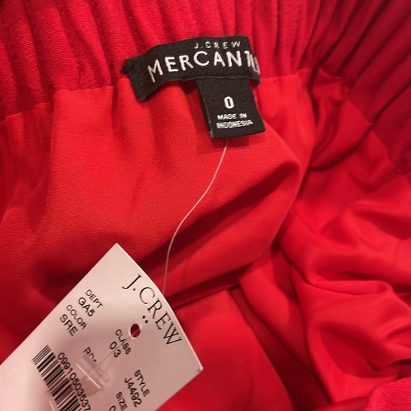J. Crew Mercantile Cherry Red Sidewalk Skirt size 0 NEW - Picture 5 of 6